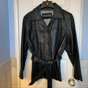 Wilson’s Vintage Belted Genuine Leather Jacket